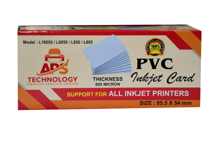 APS PVC ID Cards Plain White for Inkjet Printers Set of 230 Cards 1 Box - Image 2